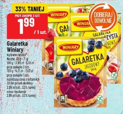 Galaretka Winiary wybrane rodzaje Nestle promocja w POLOmarket