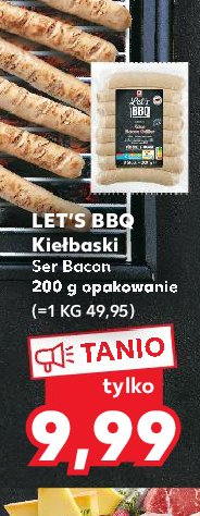 Kiełbaski ser bacon K-classic let's bbq promocja