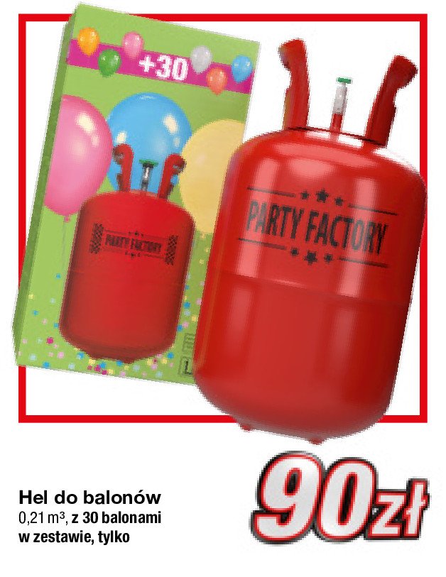 Hel do balon贸w z 30 balonami promocja