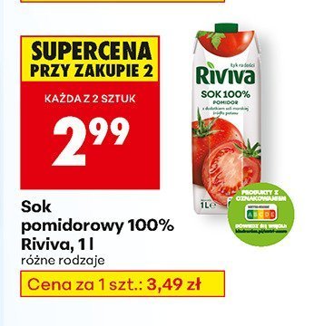 Sok pomidorowy 100% różne rodzaje promocja w Biedronka