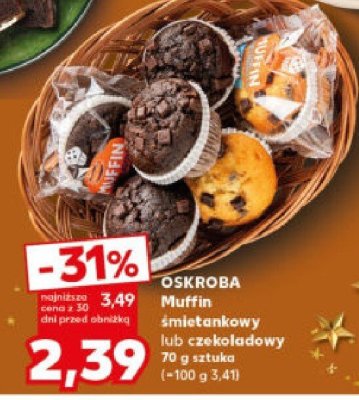 Muffin OSKROBA śmietankowy lub czekoladowy promocja w Kaufland