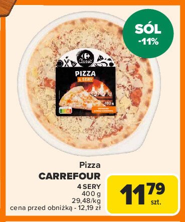 Pizza 4 sery Carrefour classic promocja w Carrefour Market