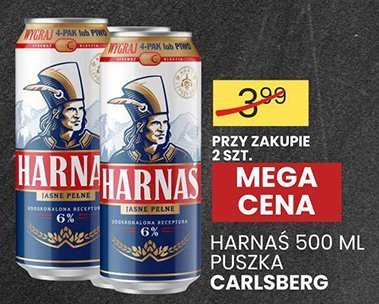 Piwo Harnaś 500 ml puszka (0,60 zł/100ml) promocja w Wafelek