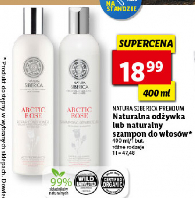 Szampon arctic rose Natura siberica promocja