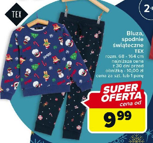 Spodnie 艣wi膮teczne dzieci臋ce 68-164 cm Tex promocja