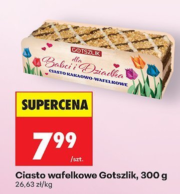 Ciasto wafelkowe Gotszlik, 300 g promocja w Biedronka