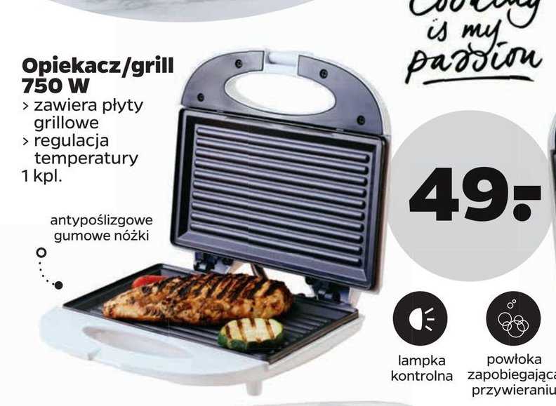 Opiekacz grillowy 750 w promocja