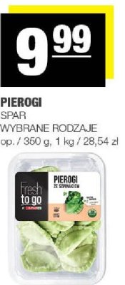 Pierogi Spar wybrane rodzaje promocja w SPAR