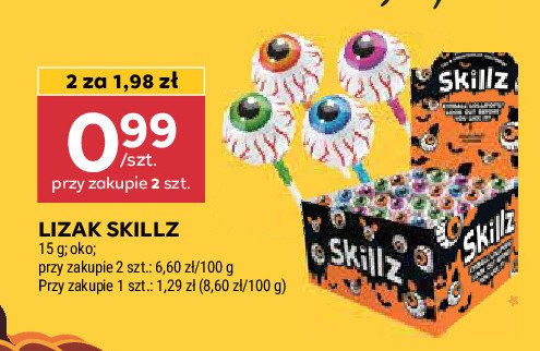 Lizak oko Skillz promocja w Stokrotka