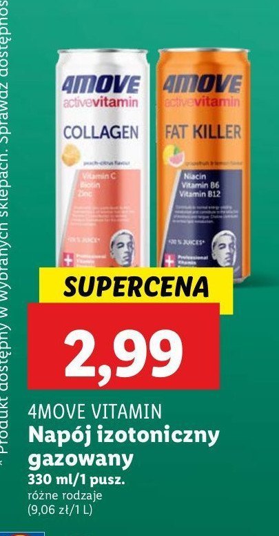 Napój fat killer 4move active vitamin promocja