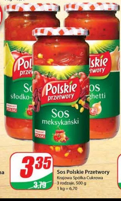 Sos słodko-kwaśny Polskie przetwory promocja