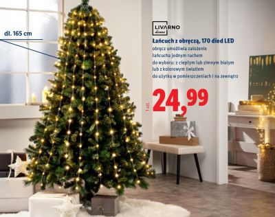 Łańcuch z obręczą 170 diod LED promocja w Lidl