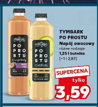 Napój śliwka Tymbark po prostu promocja