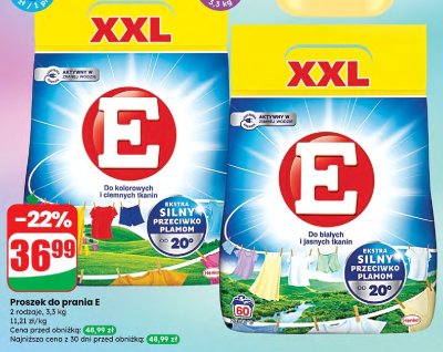 Proszek do prania białych i jasnych tkanin 3,3 kg promocja w Dino