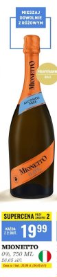 Wino Mionetto 0% półwytrawne promocja w Biedronka