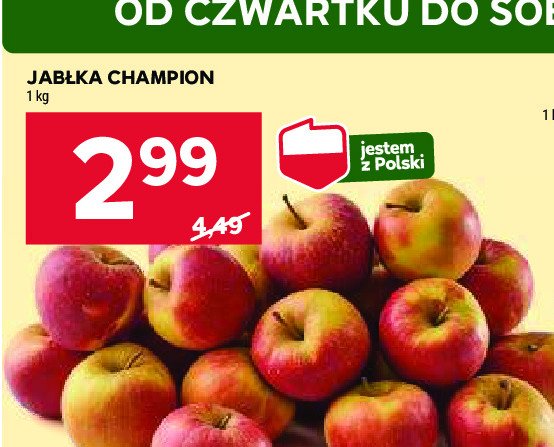 Jabłka champion promocja