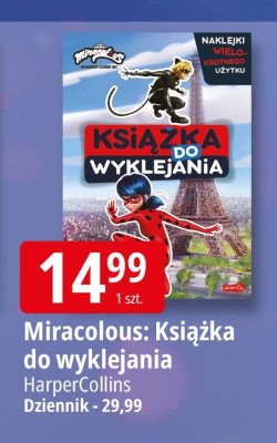 Książka Miracolous do wyklejania HarperCollins promocja w Leclerc
