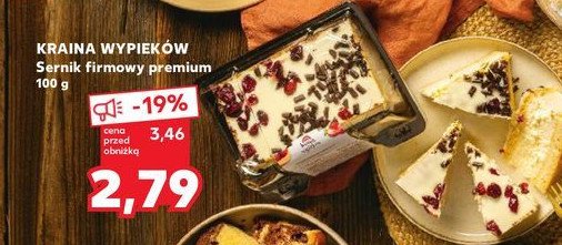 Sernik firmowy Kraina wypieków promocja w Kaufland