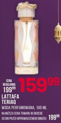 Woda perfumowana Lattafa Teriad promocja w Drogerie Natura