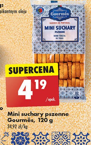 Mini suchary pszenne Gourmes promocja