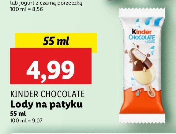 L贸d Kinder chocolate promocja