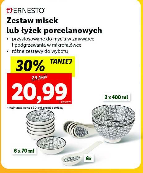Komplet miseczek 400 ml Ernesto promocja