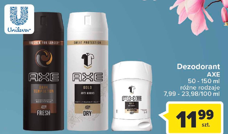 Dezodorant Axe gold anti marks promocja