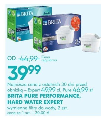 Wymienne filtry do wody BRITA PURE PERFORMANCE HARD WATER EXPERT, 2 szt. promocja w Super-Pharm