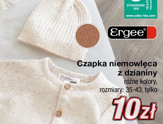 Czapka niemowlęca Ergee promocja