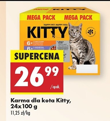 Karma dla kota miks 4 smaków Kitty promocja w Biedronka