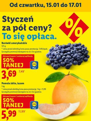 Borówki amerykańskie promocja w Lidl