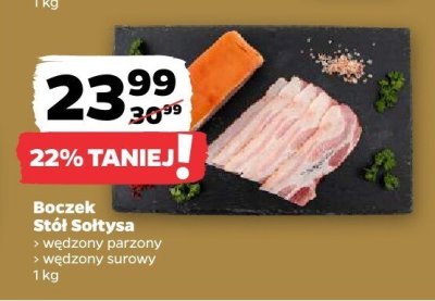 Boczek wędzony parzony promocja w Netto
