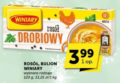 Rosół, bulion Winiary wybrane rodzaje promocja w ABC