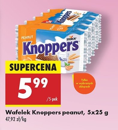 Wafelek peanut Knoppers promocja