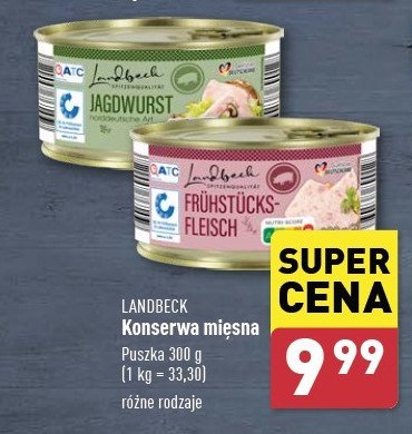 Konserwa mięsna Landbeck promocja