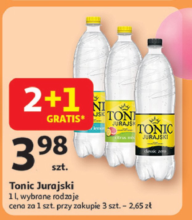 Napój bitter lemon Jurajska tonic promocja w Auchan