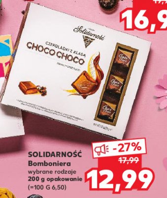 Bombonierka choco-choco Solidarno艣膰 czekoladki z klas膮 promocja