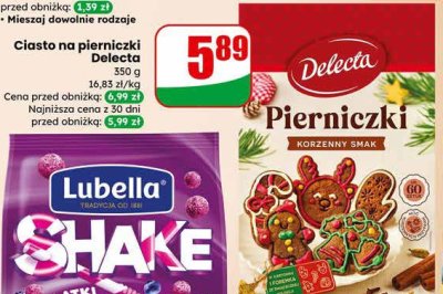 Ciasto na pierniczki Delecta promocja w Dino