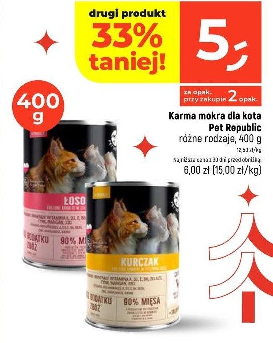 Karma dla kota łosoś Pet republic promocja