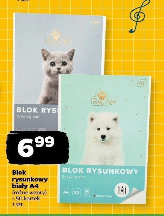 Blok rysunkowy a4/50 Interdruk promocja