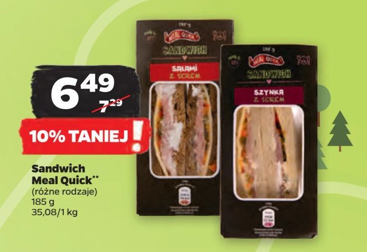 Kanapka z szynką i serem MEAL QUICK SANDWICH promocja