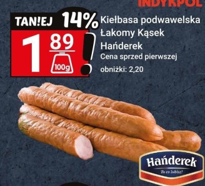 Kiełbasa podwawelska Łakomy Kąsek Handerek promocja w Hitpol