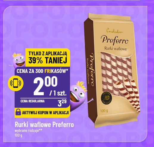 Rurki waflowe z kremem CONCHADOR PREFERRO promocja w POLOmarket