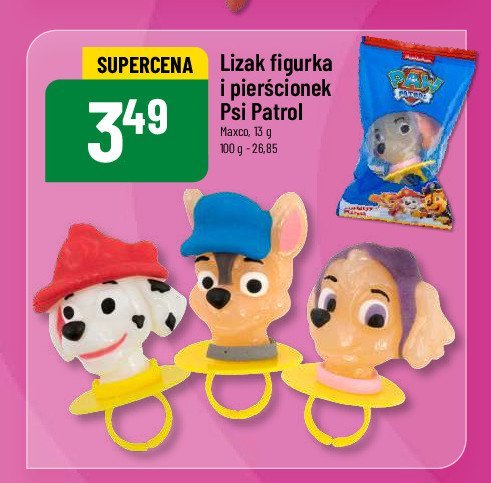 Lizak pierścionek psi patrol promocja