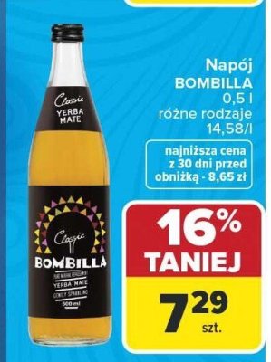 Napój BOMBILLA 0,5 l różne rodzaje promocja w Carrefour Market
