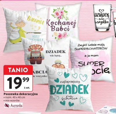 Poszewka dekoracyjna, rozm. 40 x 40 cm, mix wzorów Alicante promocja w Intermarche