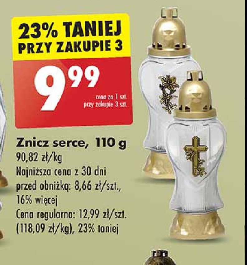 Znicz serce 110 g promocja