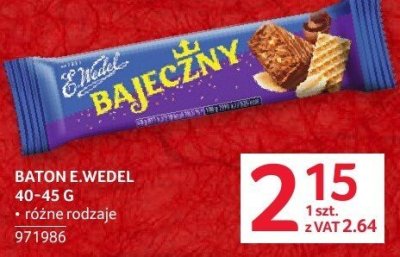 Baton E.Wedel 40-45g promocja w Selgros