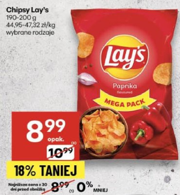 Chipsy Lay's Papryka promocja w Delikatesy Centrum