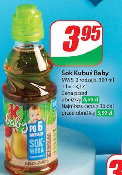 Sok jabłko-gruszka Kubuś baby promocja